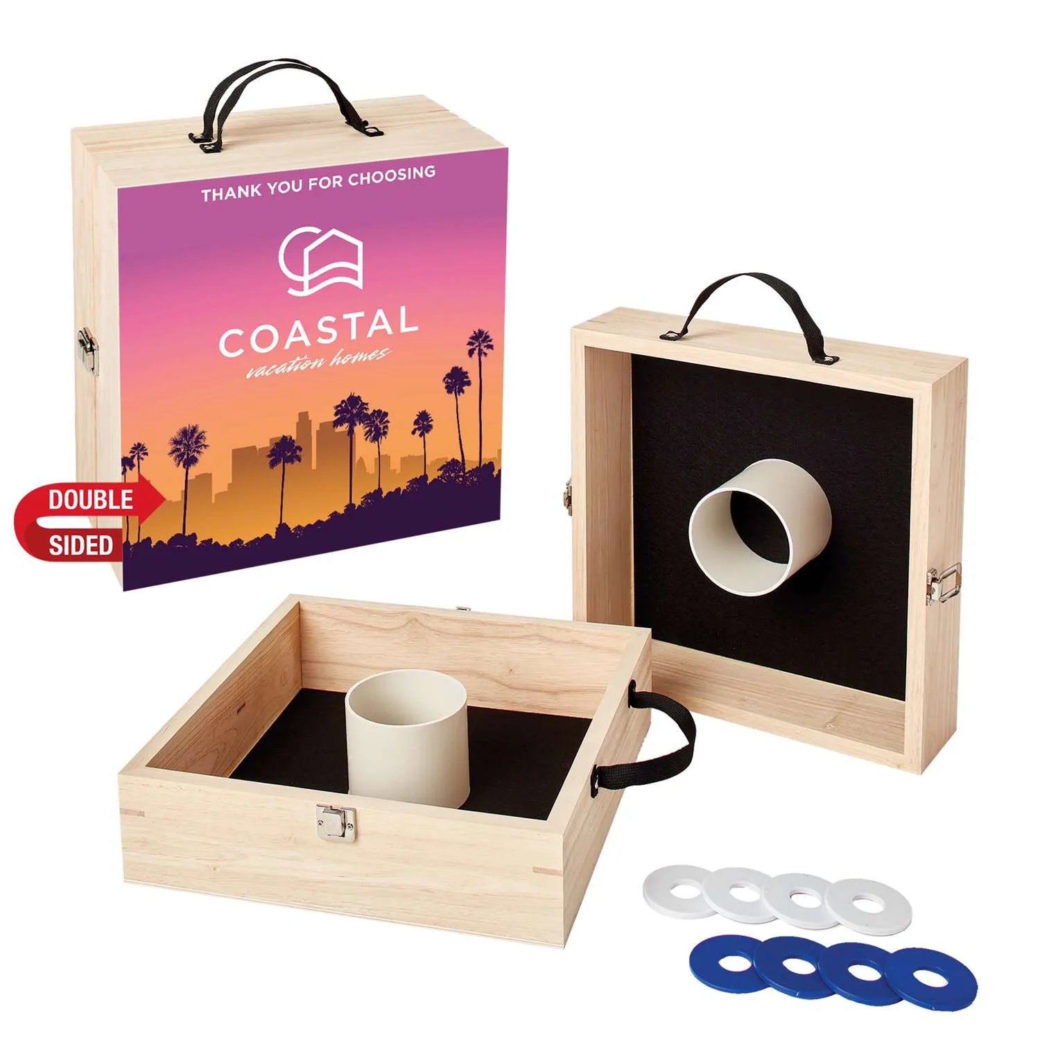 Washer Toss Game Double-Sided with 8 Washers