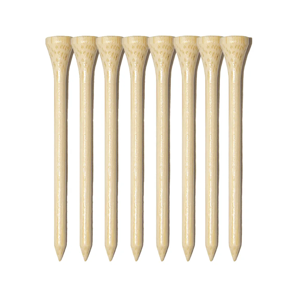 8 Pack of Bamboo Golf Tees 3-1/4" view 2