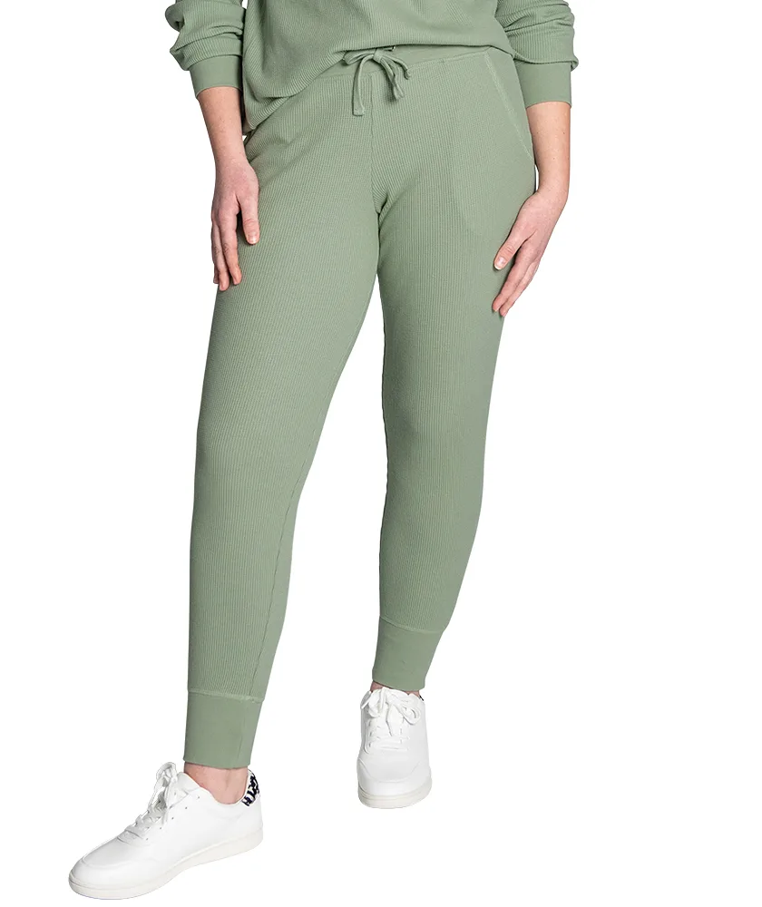 Women's Lightweight Waffle Joggers