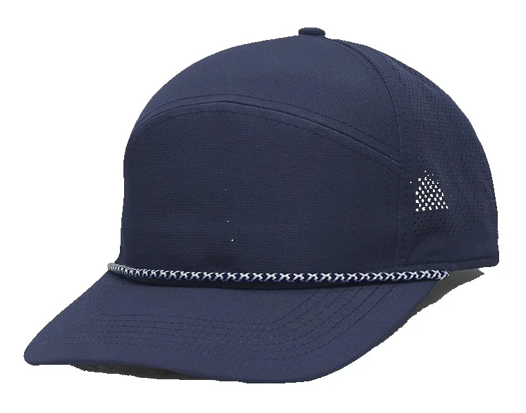 Split 6-Panel Cap with Performance Polyester view 2