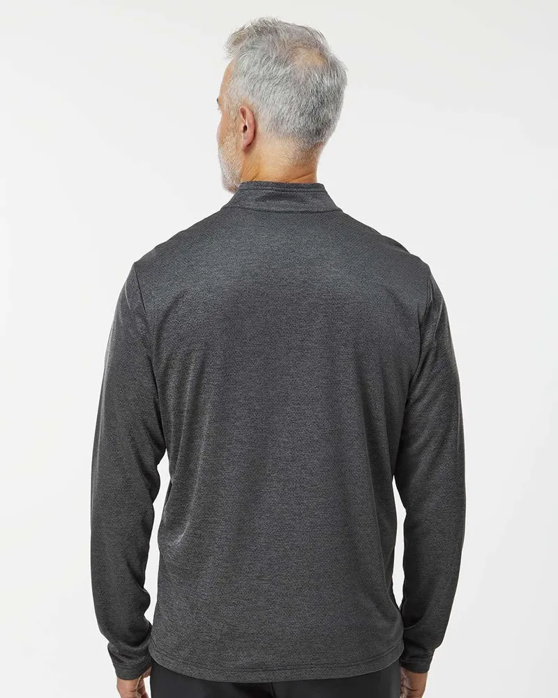 Adidas® Men's Space Dyed Quarter-Zip Pullover Sweater