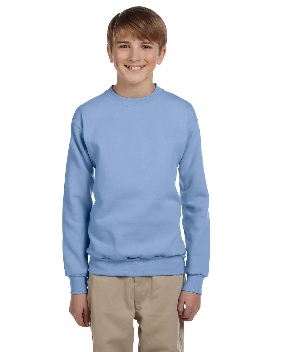 Hanes Printables Youth ComfortBlend® EcoSmart® Fleece Crew view 6