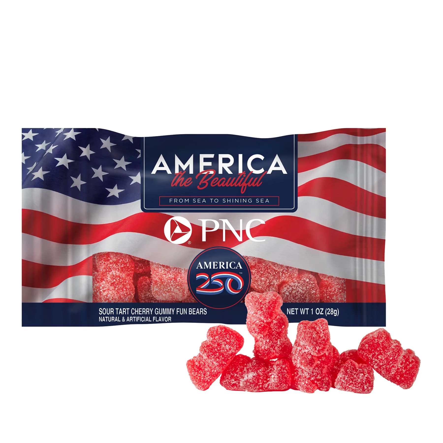 America 250- 1oz. Digibag™ with Cherry Gummy Bears