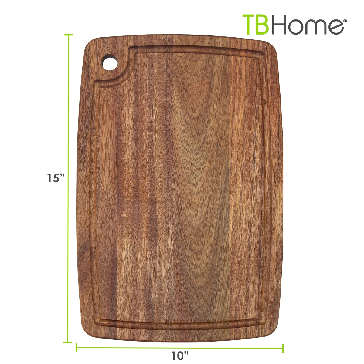15" Acacia Cutting Board w/Juice Groove view 2
