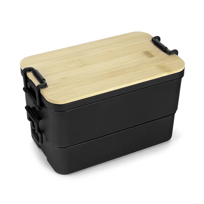 BambooNest Double Deck Lunch Box view 2