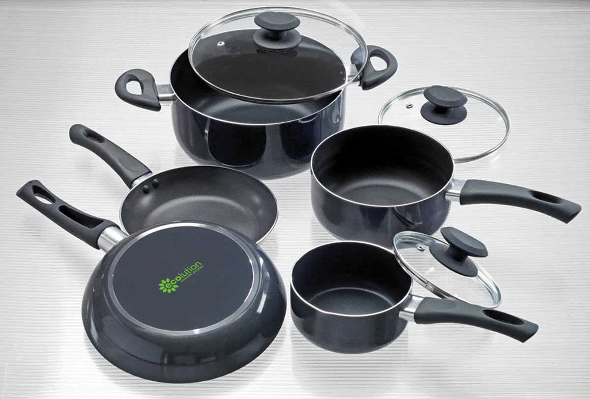 Ecolution 8 Piece Elements Nonstick Cookware Set