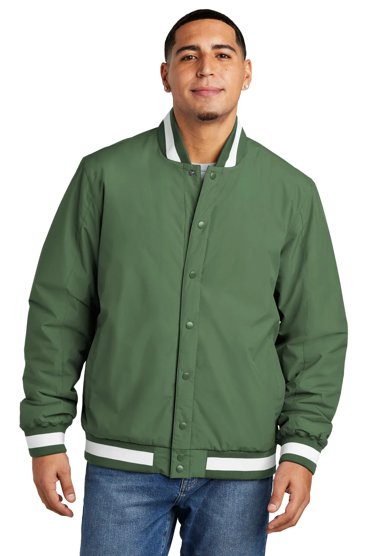 Sport-Tek® Insulated Varsity Jacket view 2