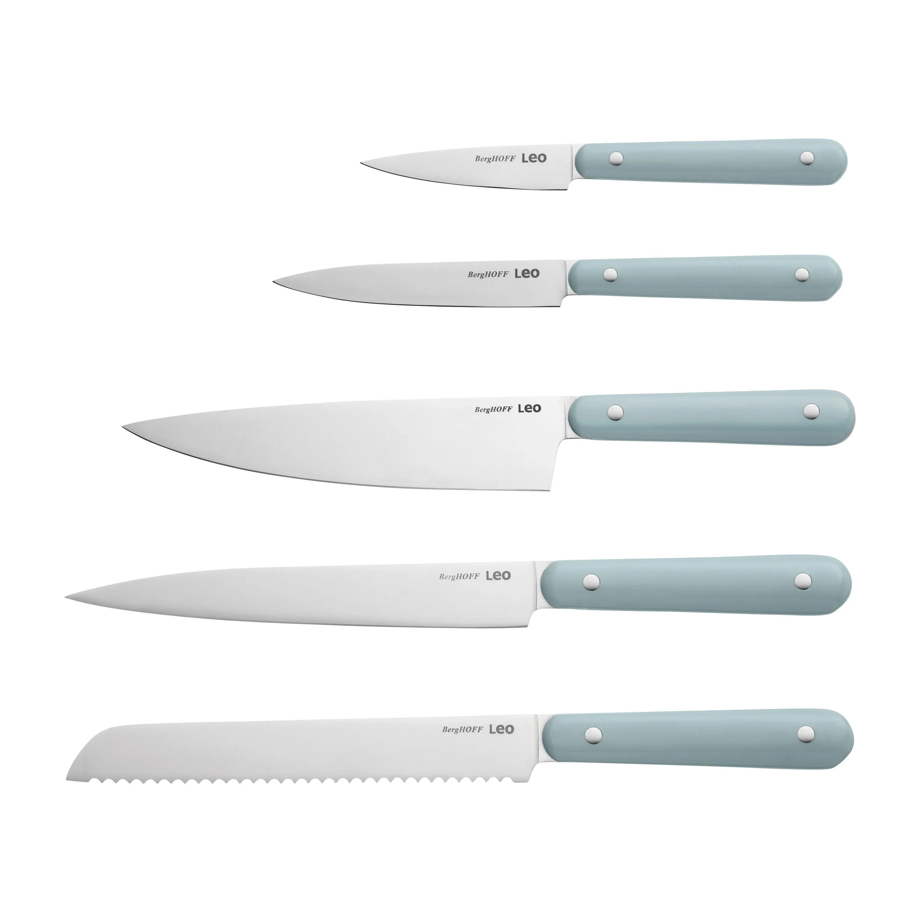 BergHoff Leo 5Pc Complete Knife Set, Slate