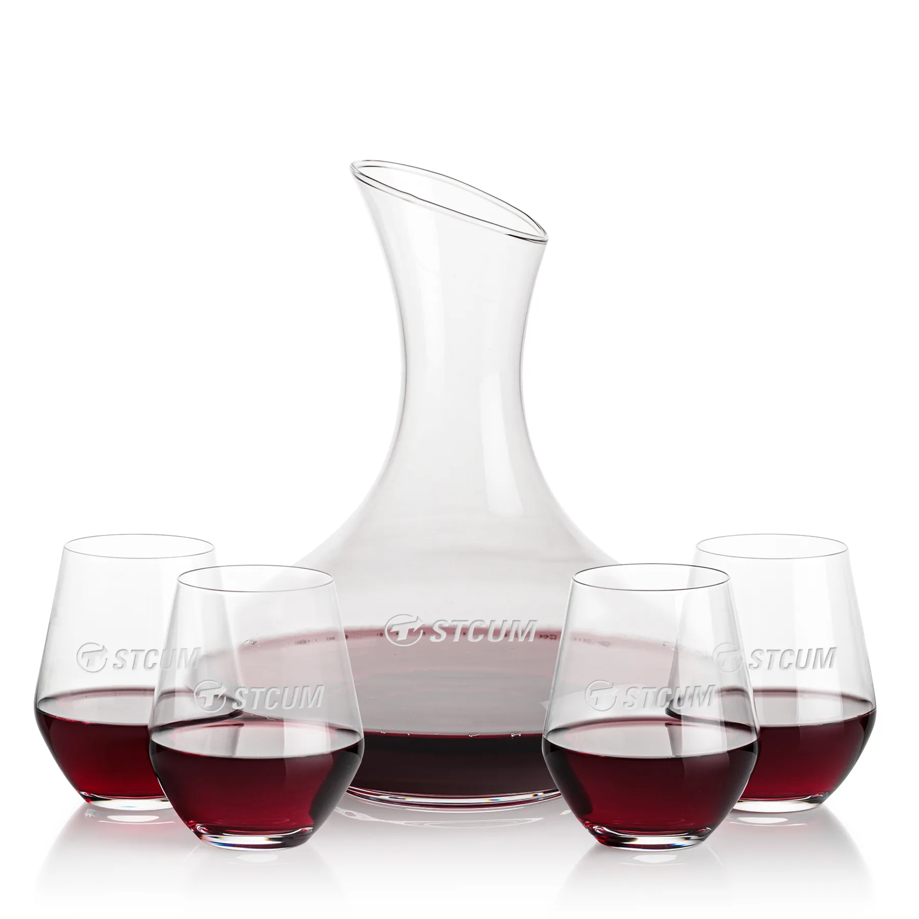 Carafe Stemless Set, Reina Set, Carafe & 4 Stemless
