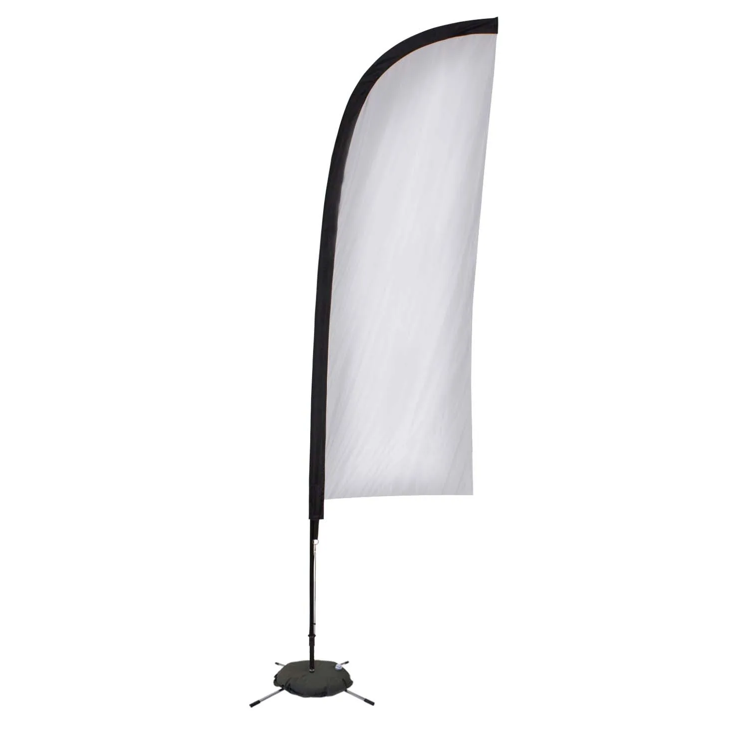 9' Elite Blade Nylon Sail Sign Flag, 1-Sided, Scissor Base view 2