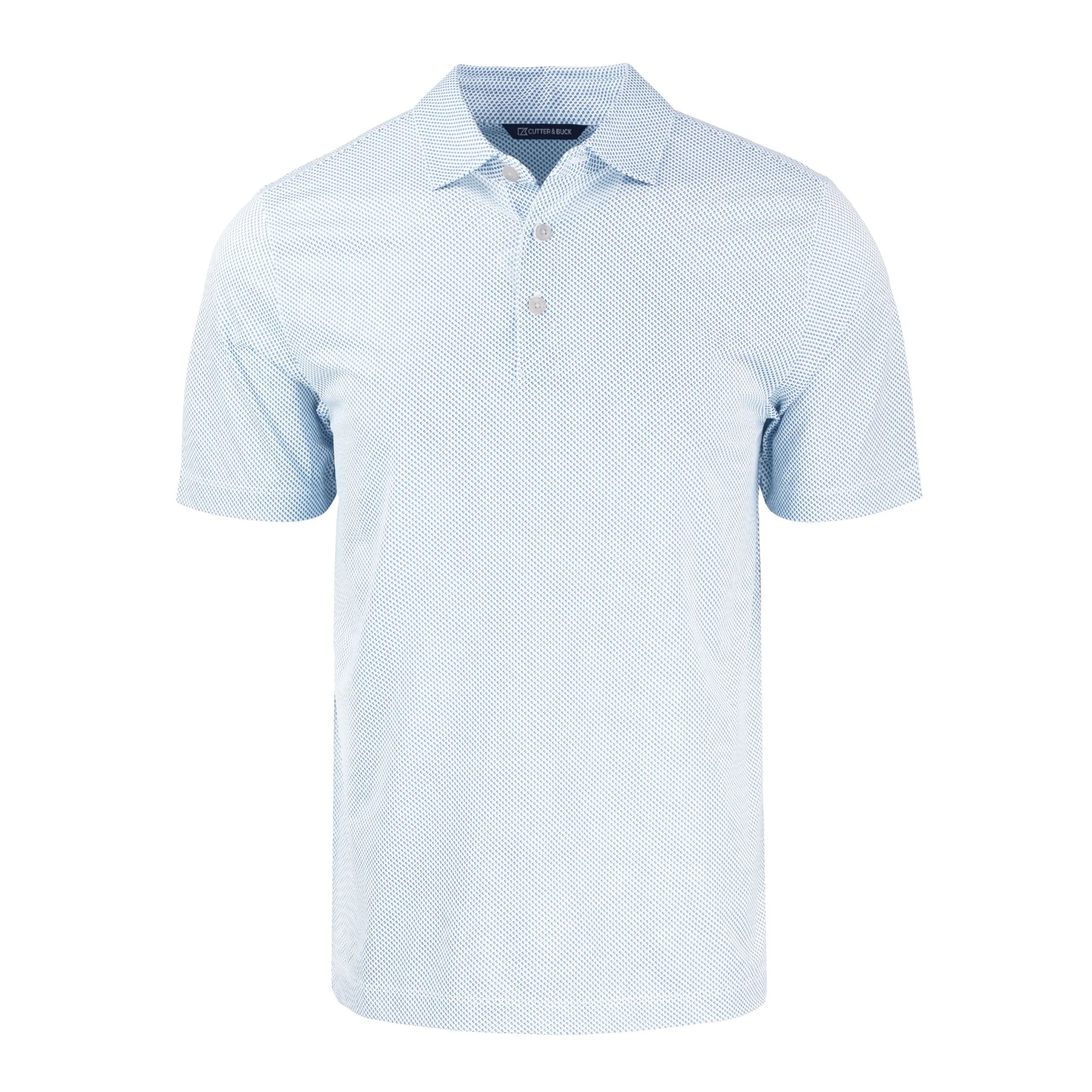 Cutter & Buck Pike Eco Symmetry Print Stretch Recycled Mens Polo view 3