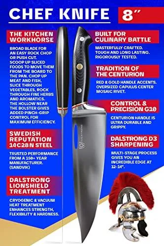 Dalstrong Chef Knife - 8" - Centurion Series