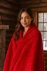 Cabin Checkered Fleece Throw Blanket