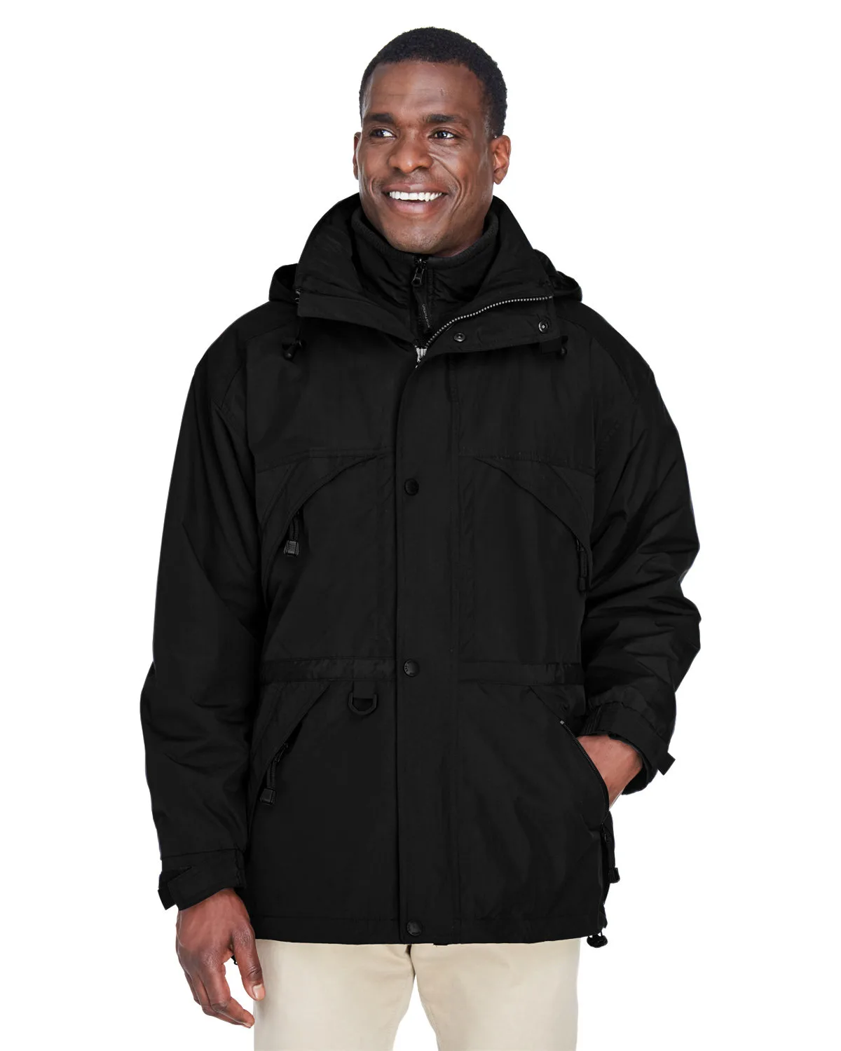 NORTH END® Men's 3-in-1 Parka Coat w/Dobby Trim
