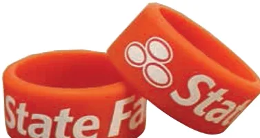 Custom Screen Printed Thumb Band view 2