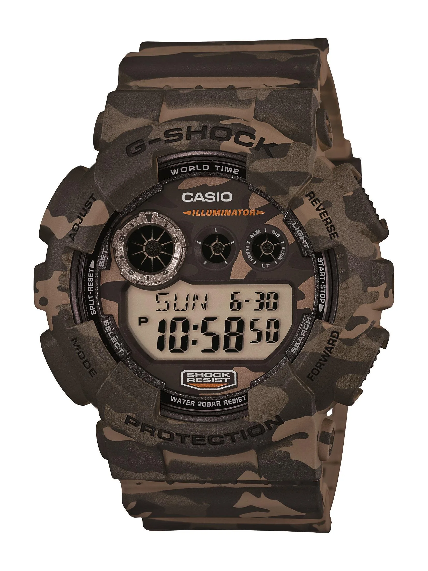 G-Shock Mens Digital Watch Camouflage