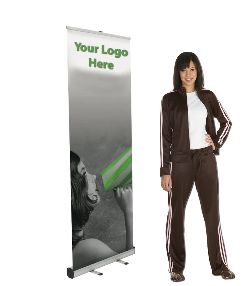 Custom Retractable Banner Display w/Aluminum Stand