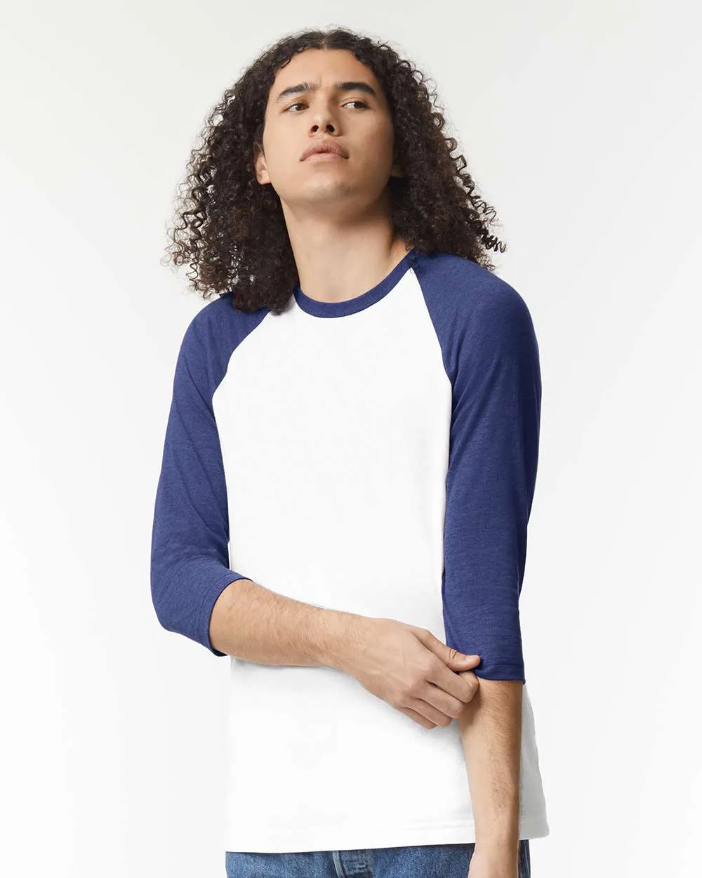 American Apparel® Unisex CVC Raglan Tee Shirt view 6