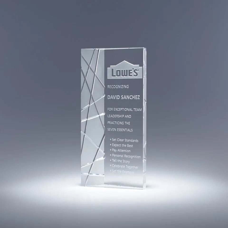 7.5" Elite Crystal Award
