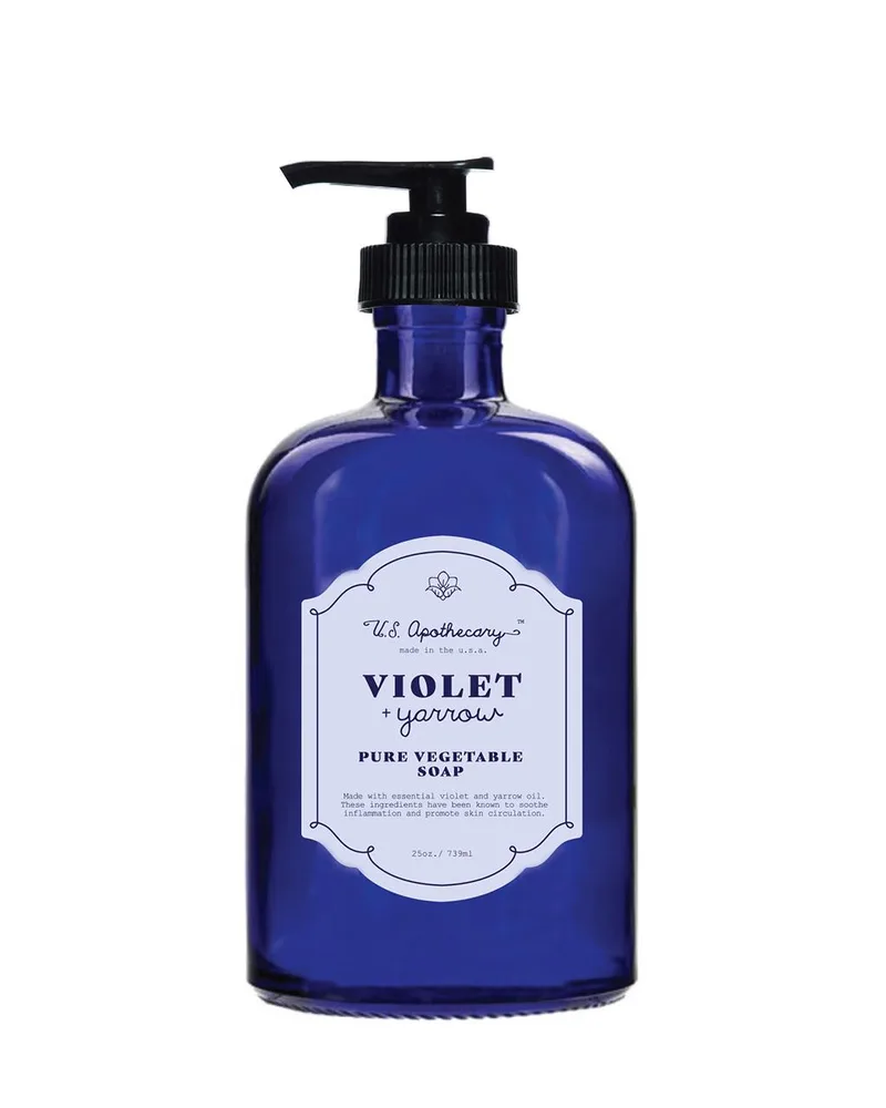K.Hall Studio U.S. Apothecary Hand Soap - Violet/Yarrow 12Oz