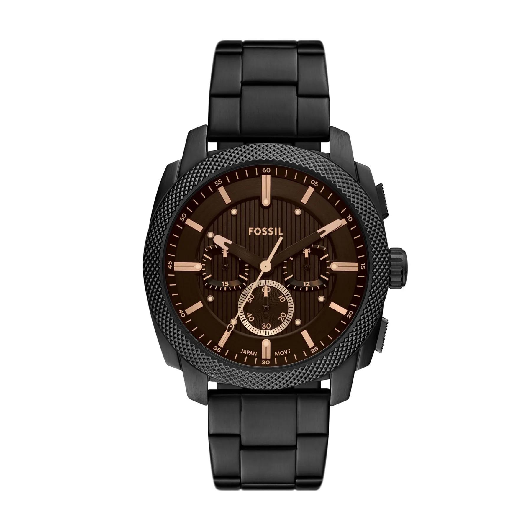 Fossil Men's Machine Chronograph Black Stainless Steel Watch