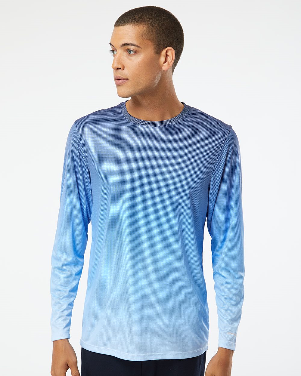 Paragon® Barbados Performance Pin Dot Long Sleeve T-Shirt view 2