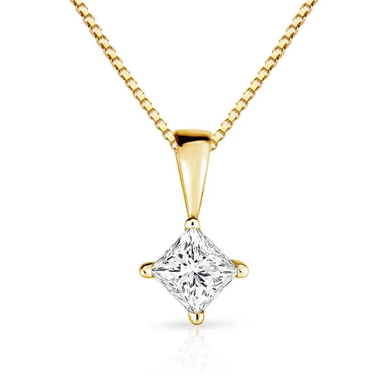 Jilco Inc Princess Cut Diamond Necklace