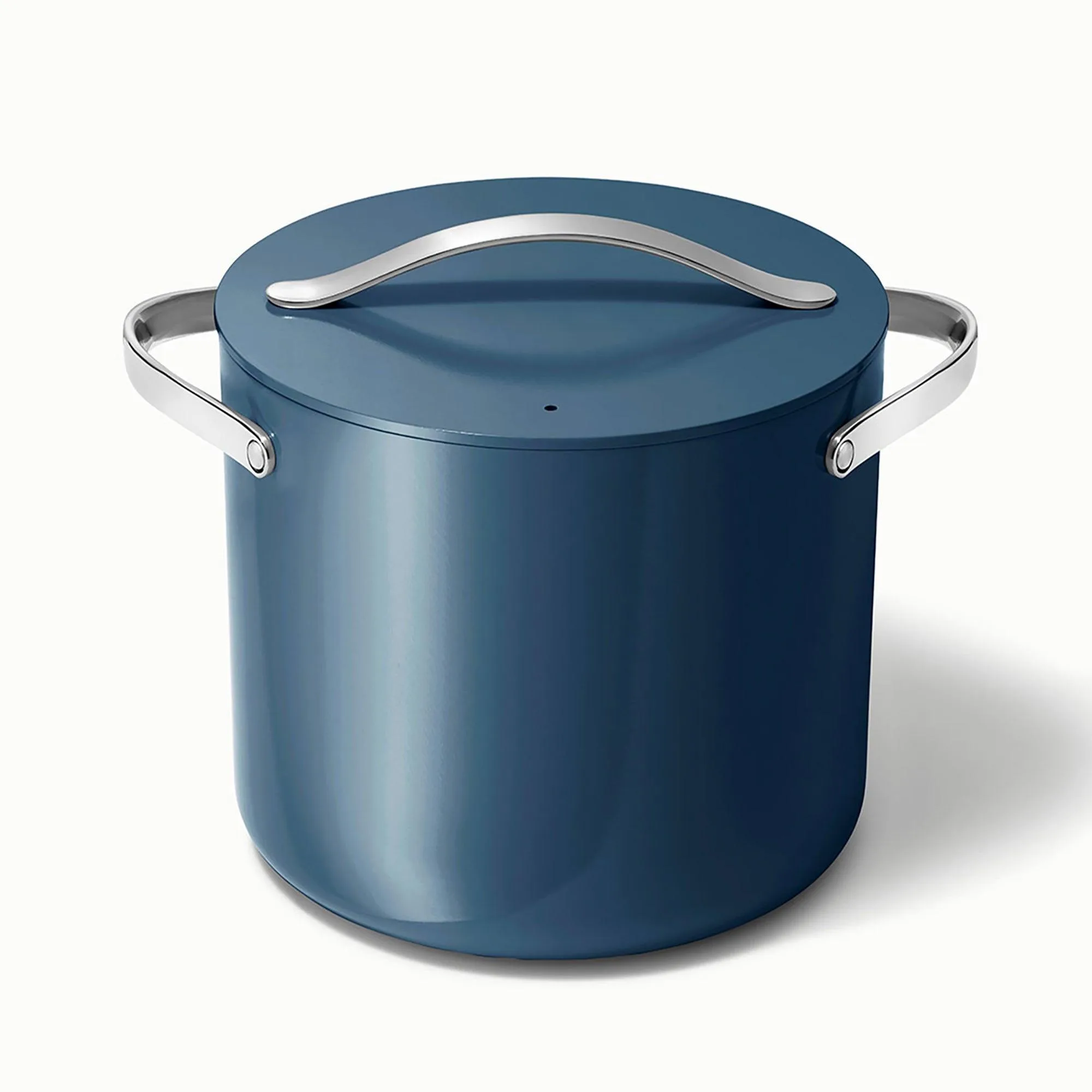 Caraway 12Qt Nonstick Ceramic Stockpot W/ Lid Navy