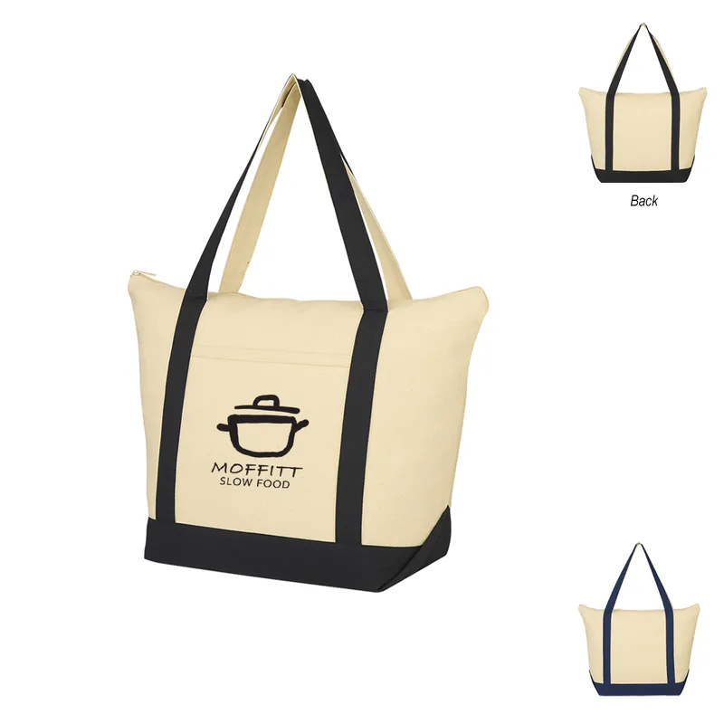 Folksy 12 Oz. Cotton Tote Bag