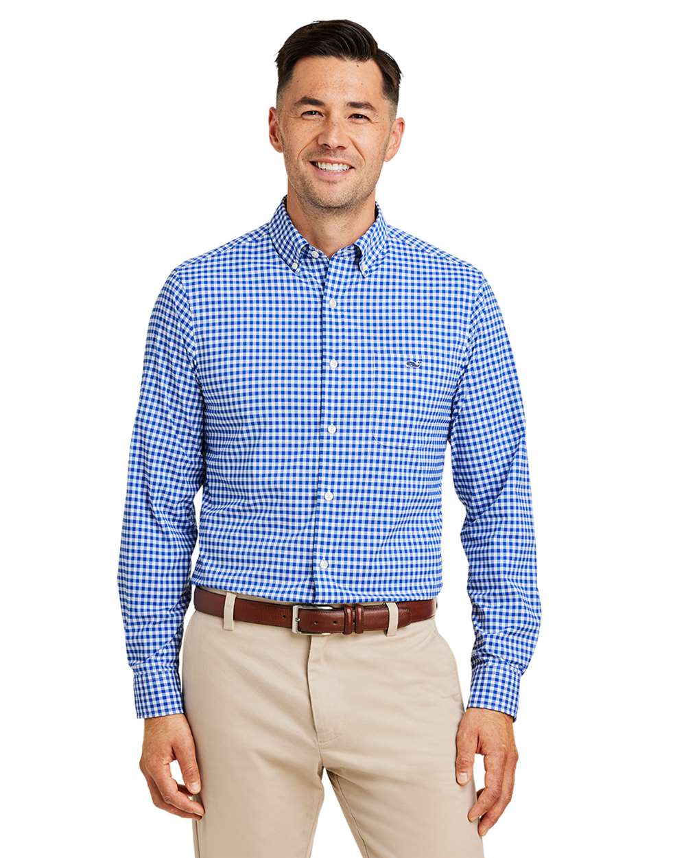 Vineyard Vines® Mens On The Go Nylon Gingham Shirt
