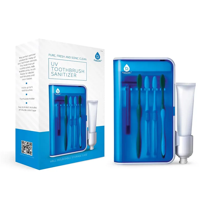 Pursonic Wall Mountable Portable Uv Toothbrush Sanitizer