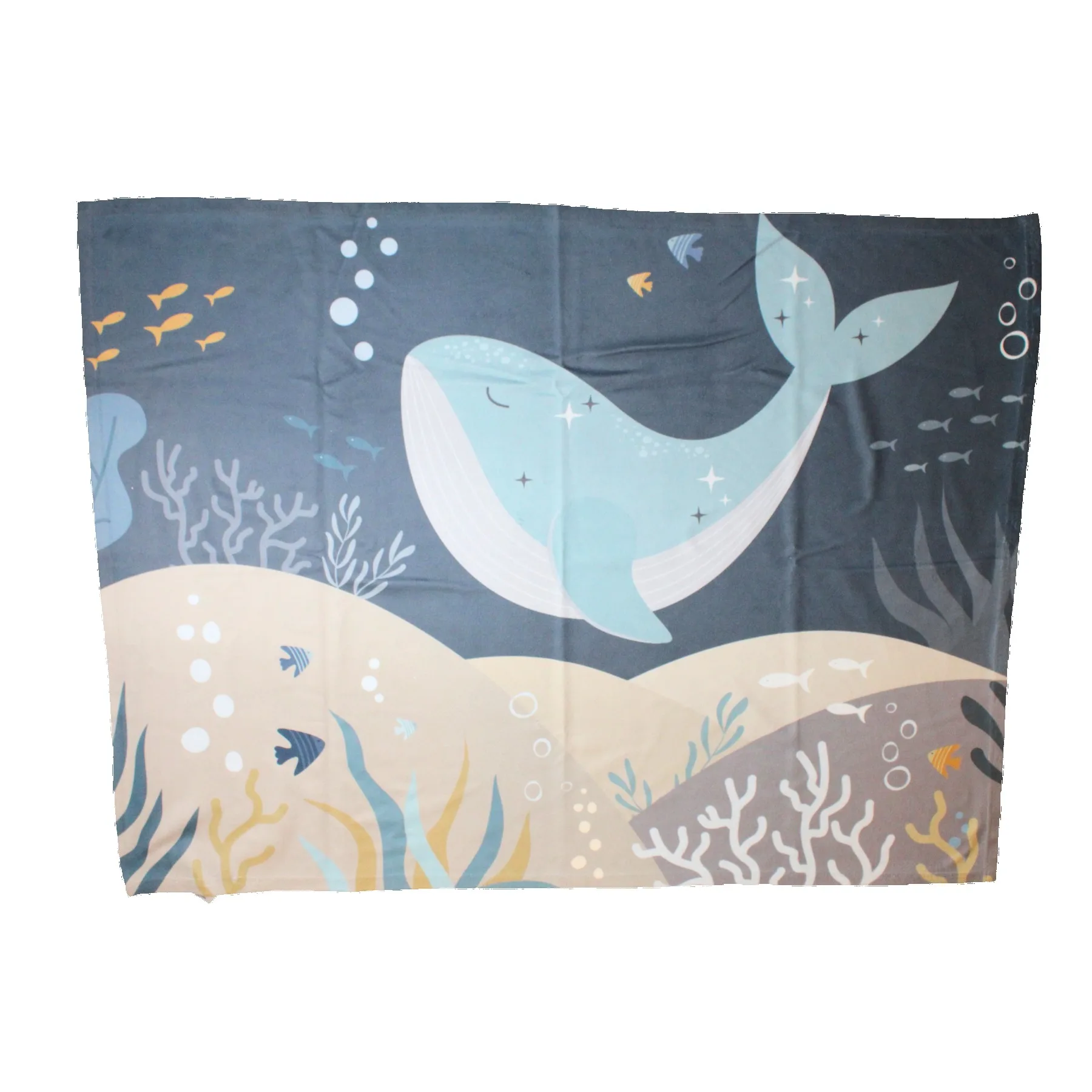 Poly/Spandex Hemmed Swaddle 30"x40" 185gsm Blanket Dye Sublimated (Domestically Decorated) view 2