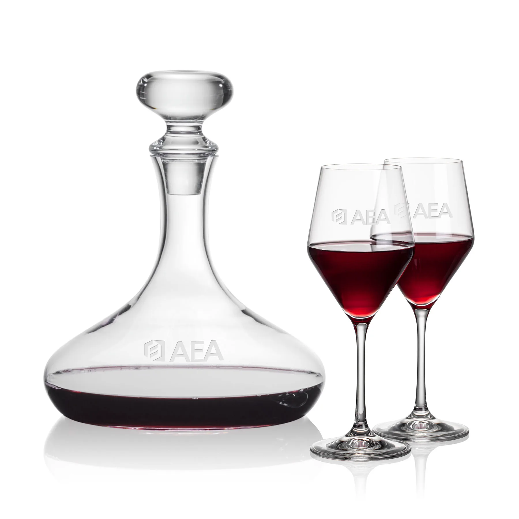 Decanter Stemmed Set,  Bengston Wine Set, Decanter & 2 Wine