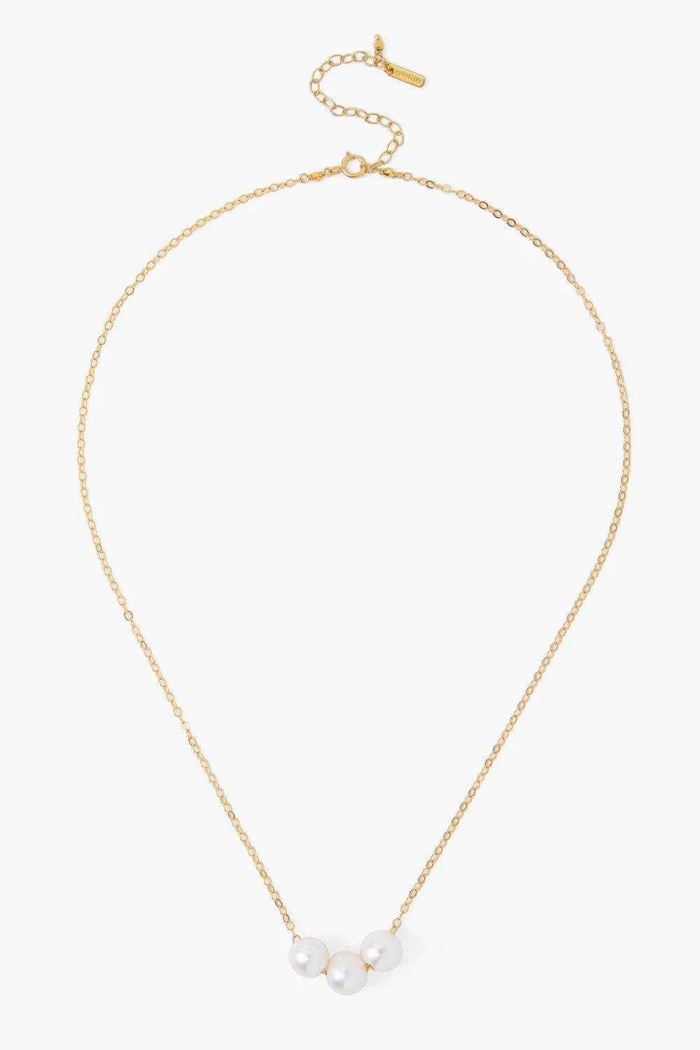Chan Luu White Floating Pearl Necklace