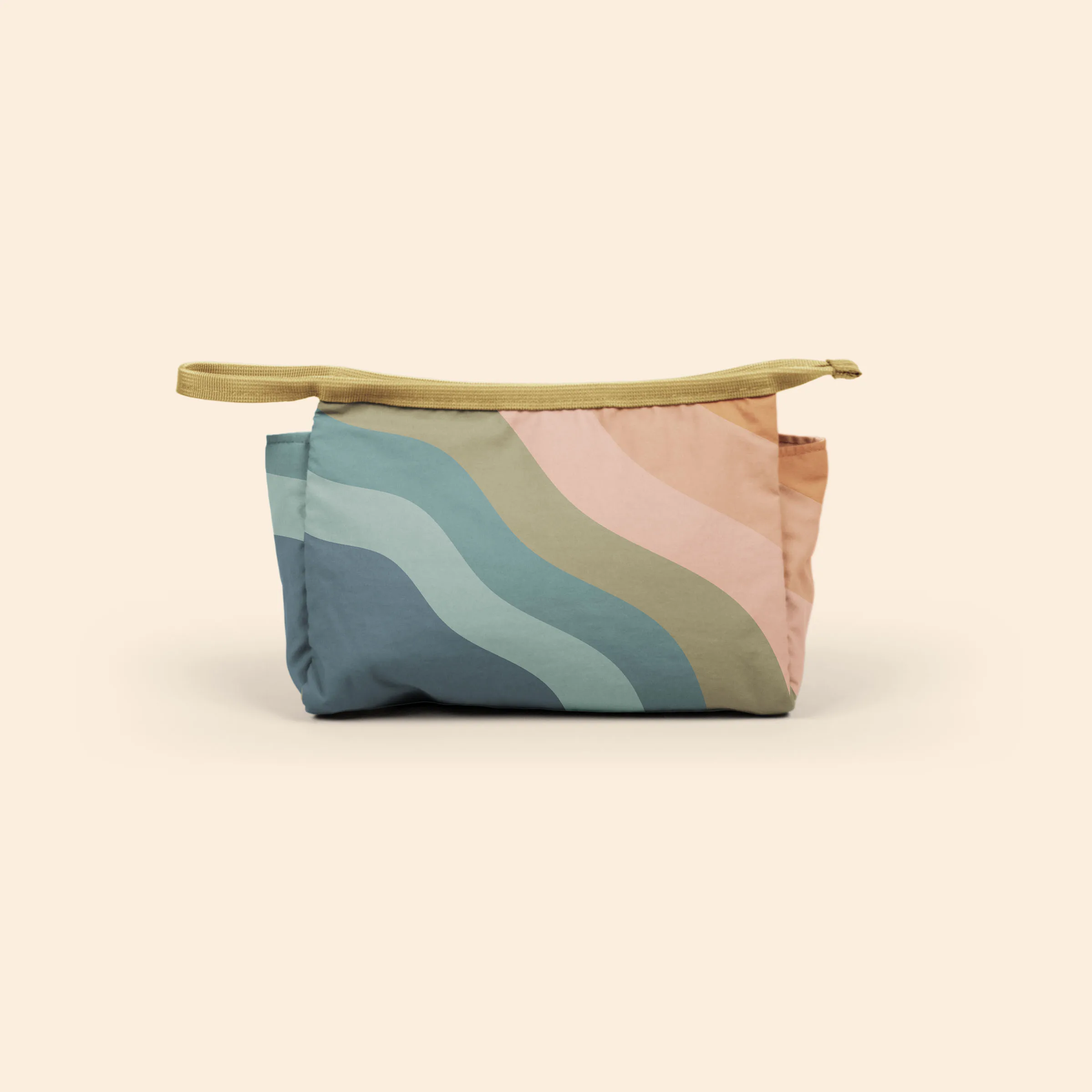 Neutral Wavy Blue/Green/Pink Blank Front