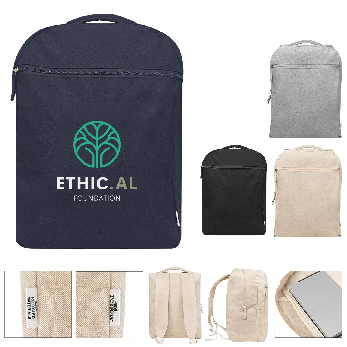 Arden Recycled Cotton Backpack view 2