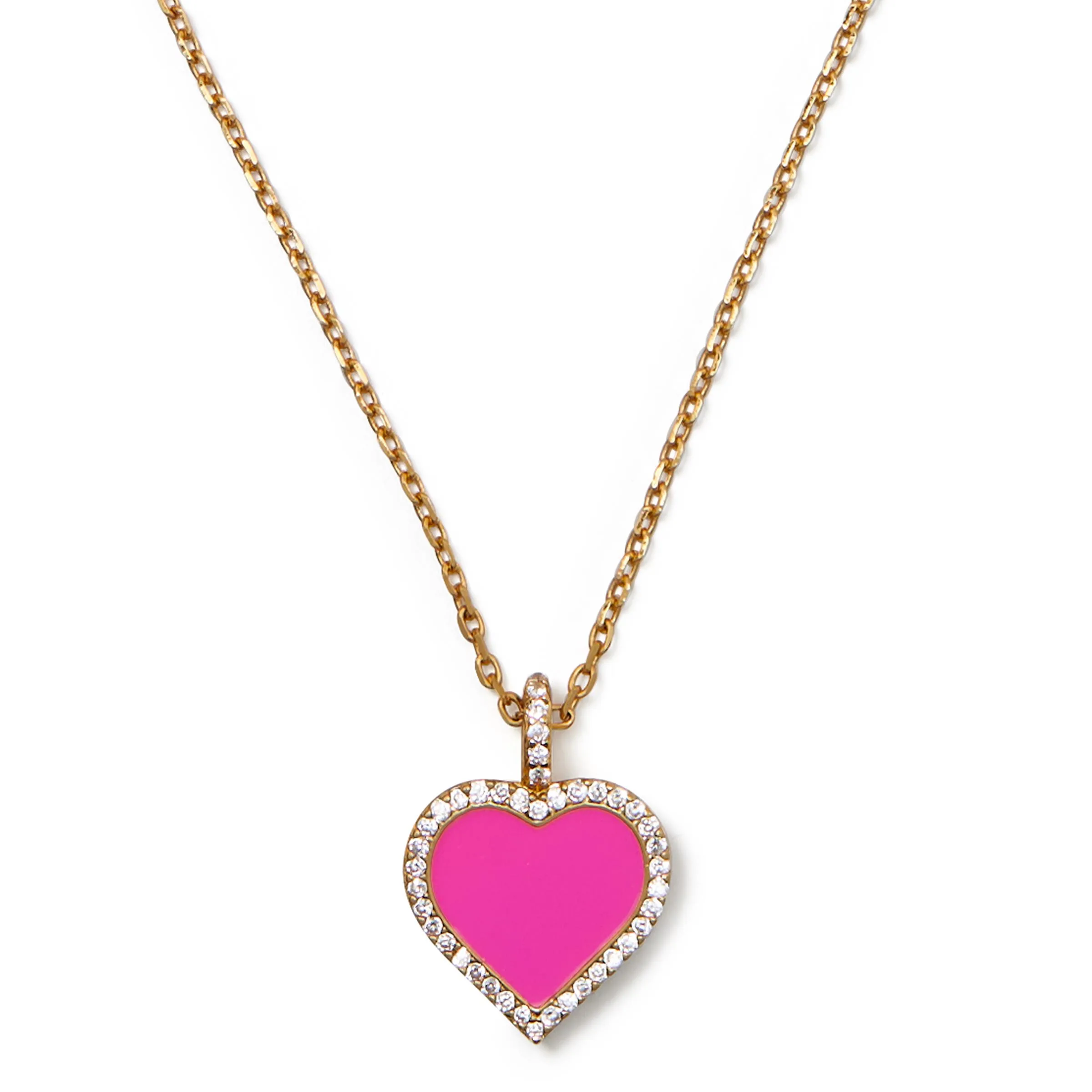 kate spade new york Take Heart Pendant - Pink/Gold