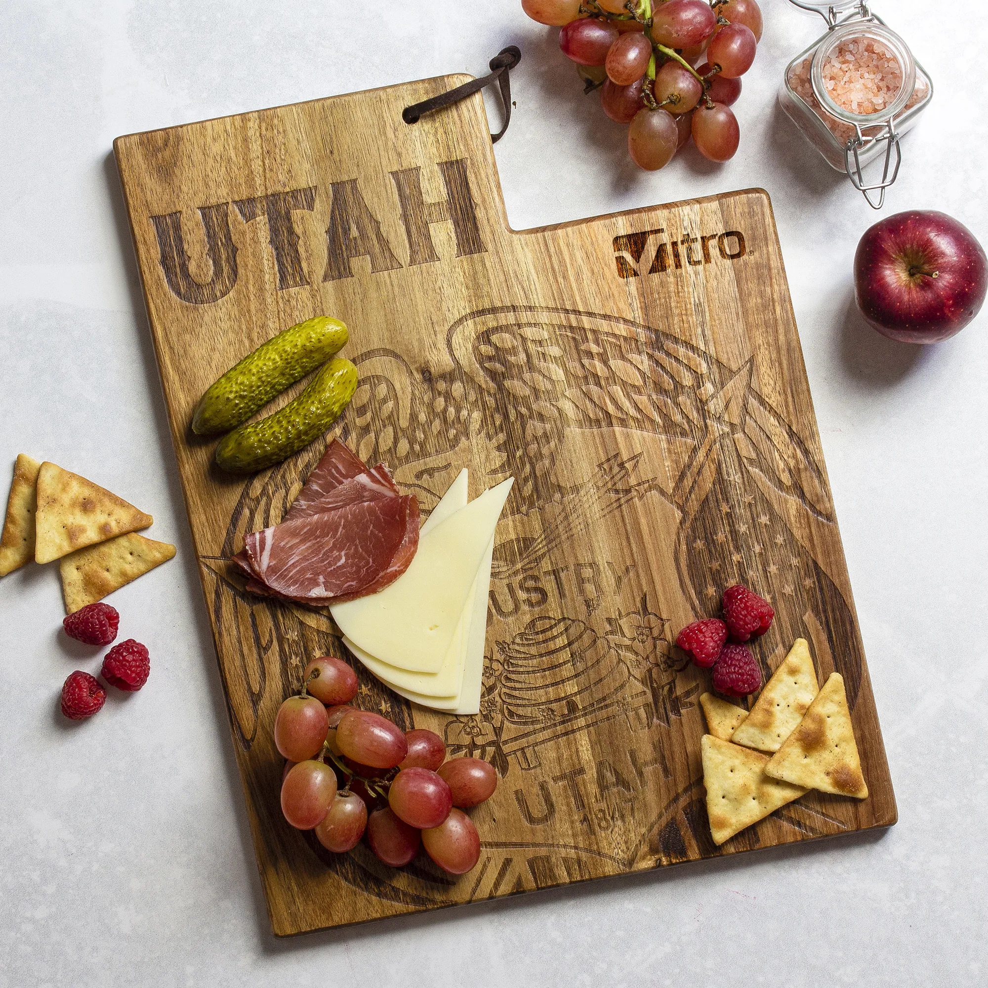 Rock & Branch® Origins Series Utah State Shaped Cutting & Serving Board view 2