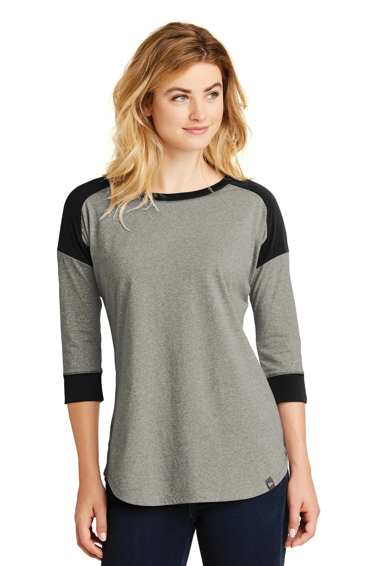 New Era ® Women's Heritage Blend 3/4-Sleeve Baseball Raglan Tee.
