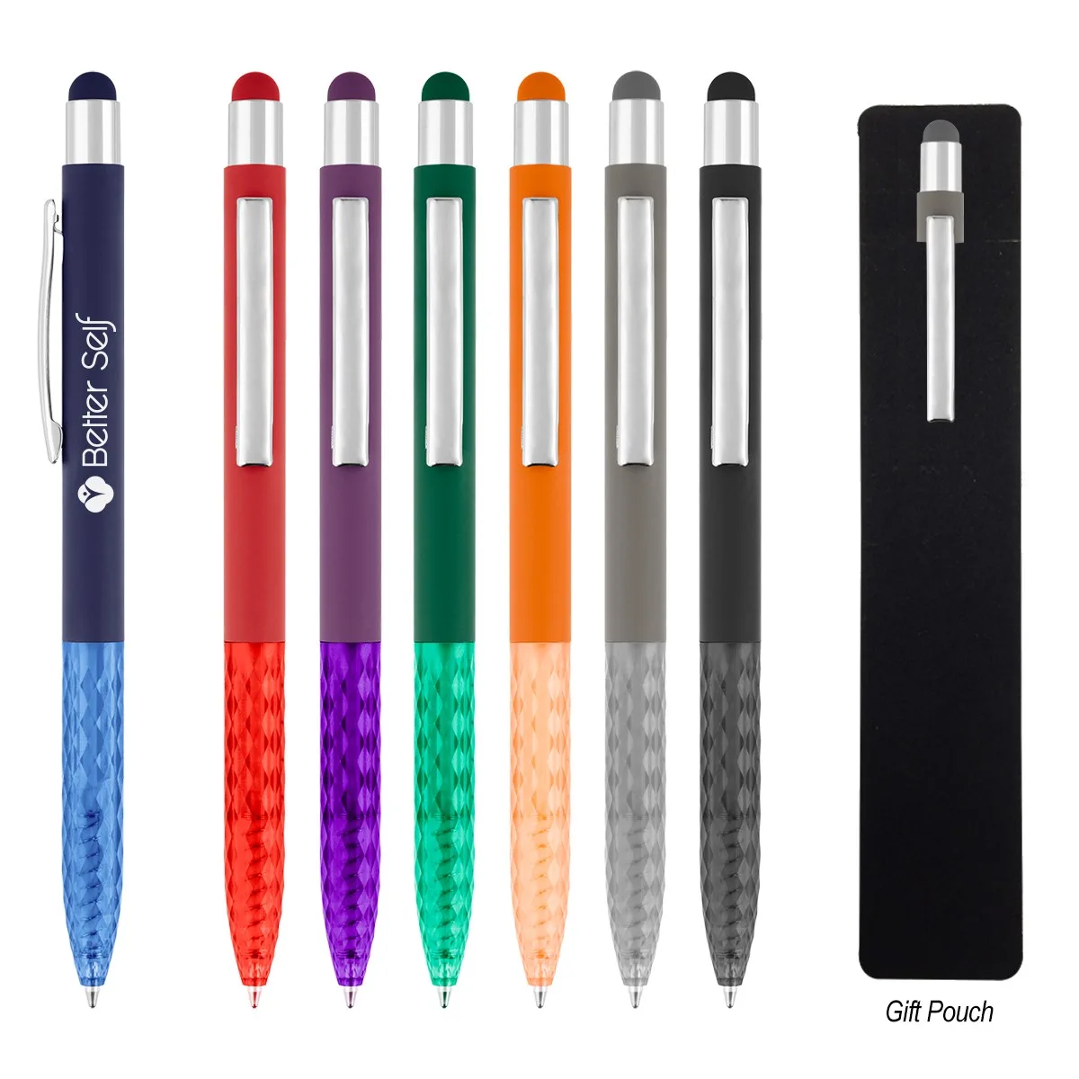 Kelsey Recycled Aluminum Stylus Pen view 2