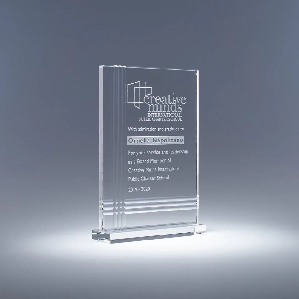 8.5" Vogue Crystal Award