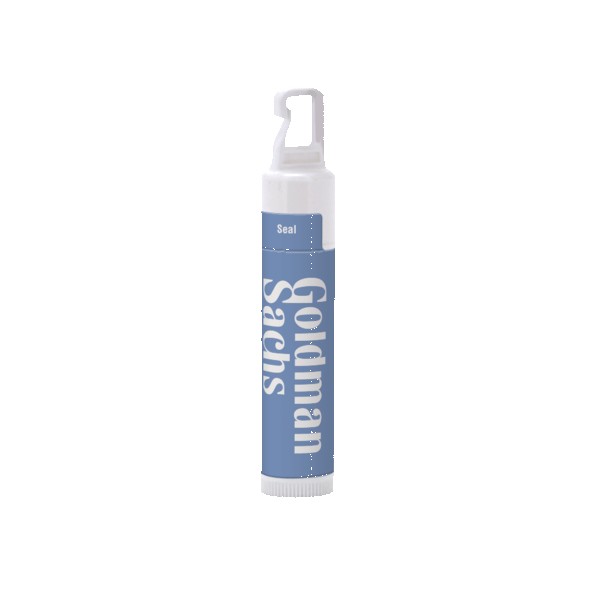 Custom SPF 15 Lip Balm in White Tube with Hook Cap