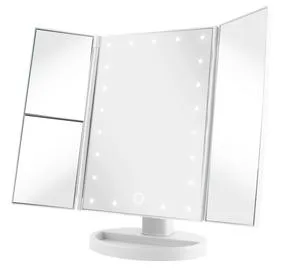 Vivitar® 24 LED Light Up White Tri-Fold Mirror