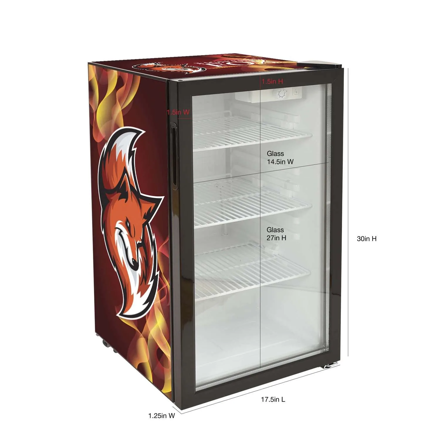 80L Large Countertop Fridge with Wrap view 2