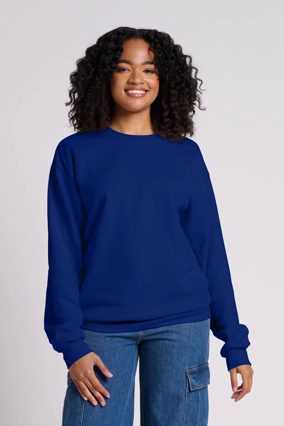 Jerzees Ultimate™ Unisex CVC Ring Spun Crewneck Sweatshirt view 7