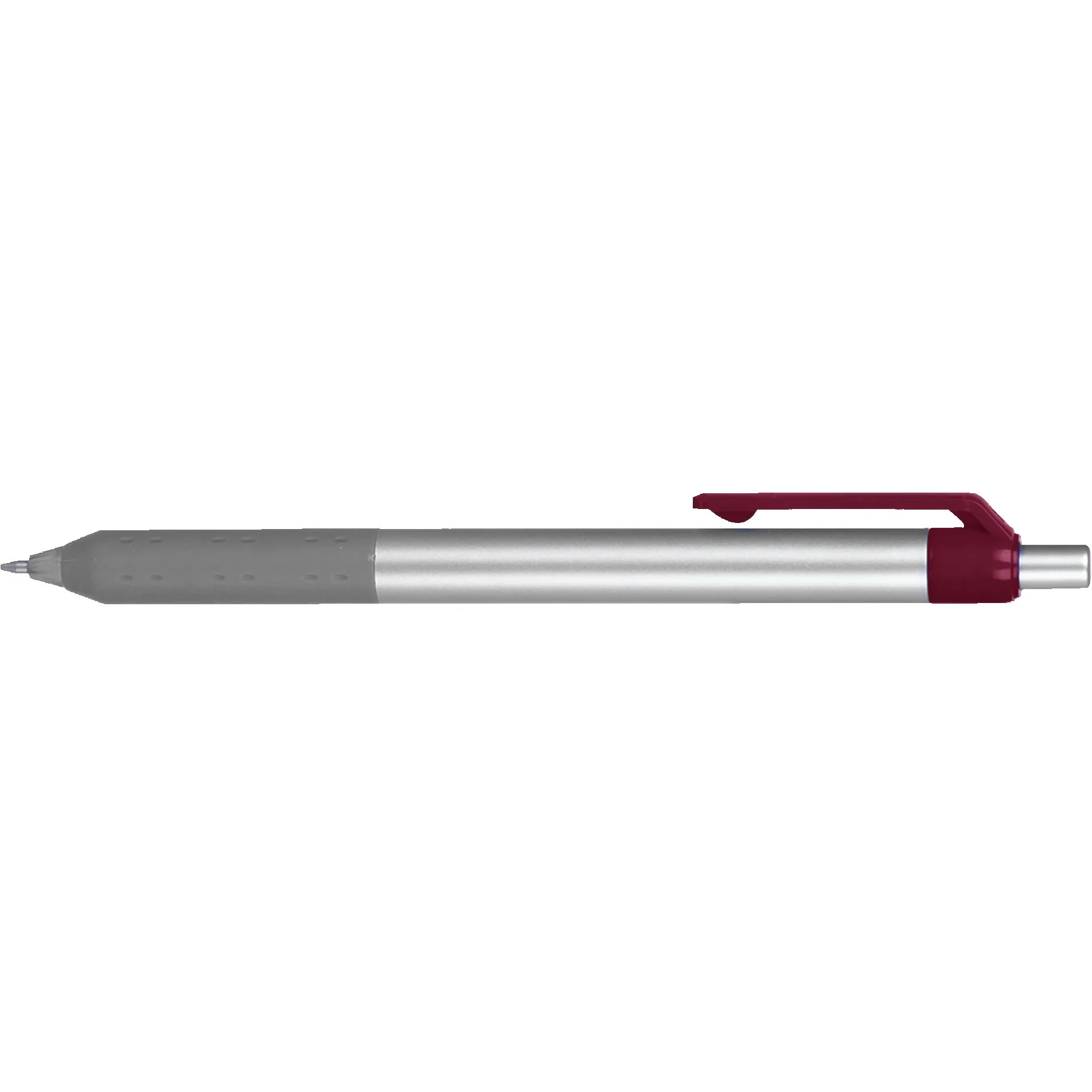 Metallic Silver/Gray/Opaque Maroon Red