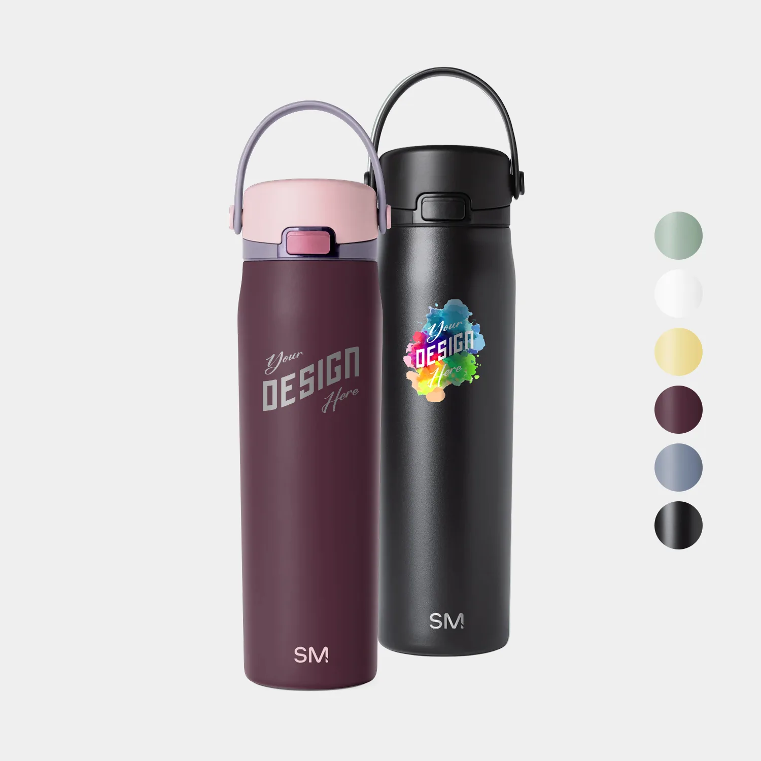 24 oz Simple Modern® Double-Walled Insulated Mesa Sport with Covered Chug Water Bottle
