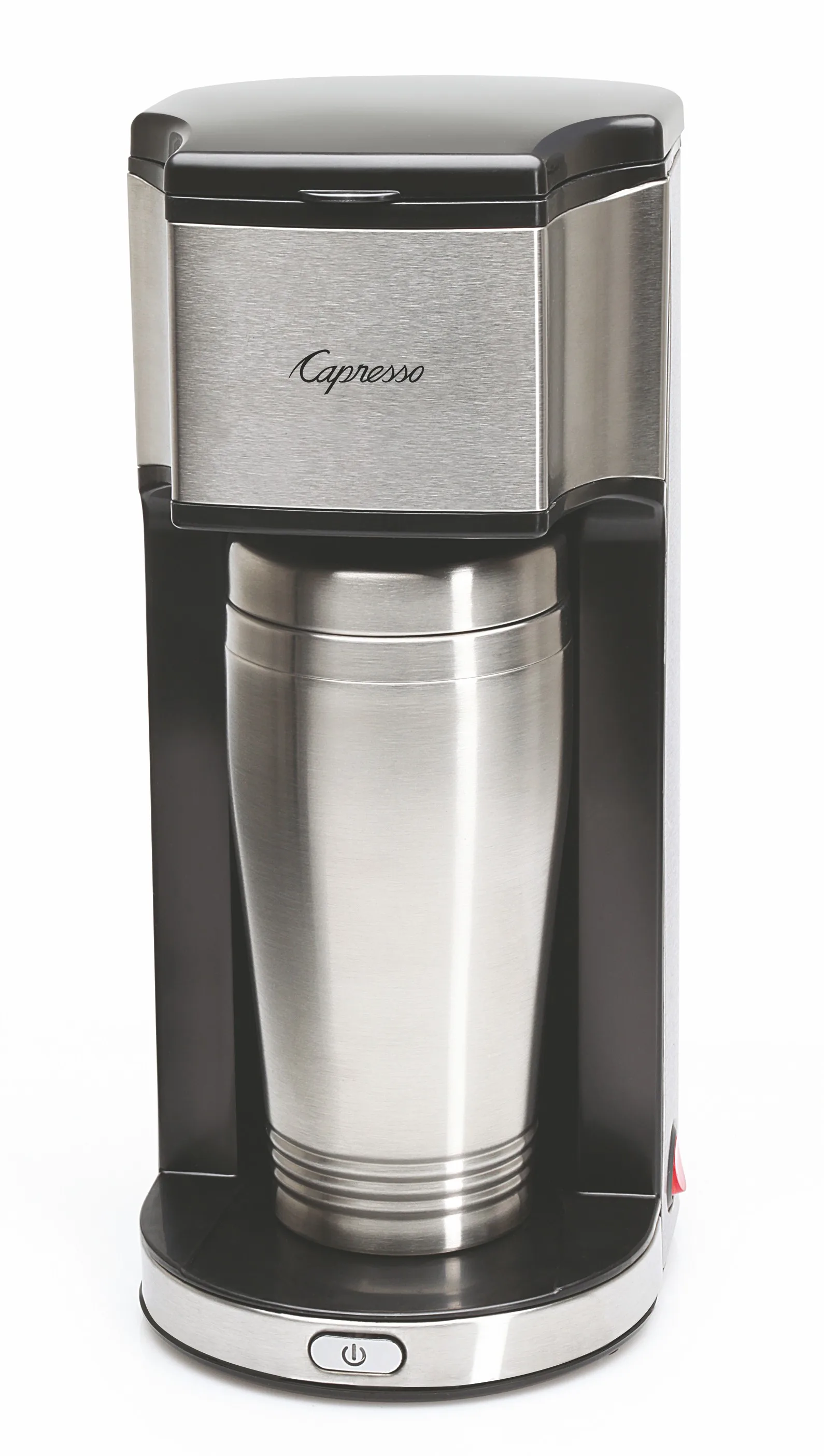 Capresso On-The-Go Personal Coffee Maker With 16 Oz. Double Insulated S/S Travel Mug