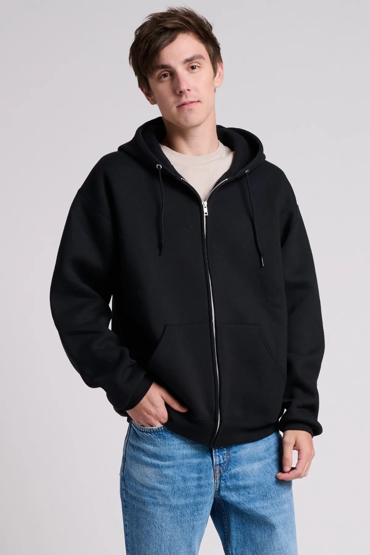 Jerzees Rugged™ Unisex Full-Zip Hooded Sweatshirt
