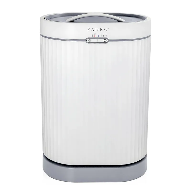 Zadro Fluted Towel Warmer with Diffuser - White/Gray